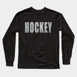 Hockey Ice Silhouette Long Sleeve T-Shirt